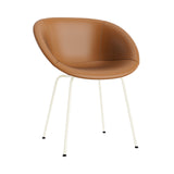 Mat Armchair: Steel Base + Fully Upholstered + Cream