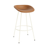 Mat Bar + Counter Stool: Steel Base + Fully Upholstered + Bar + Cream