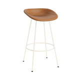 Mat Bar + Counter Stool: Steel Base + Fully Upholstered + Bar + Cream
