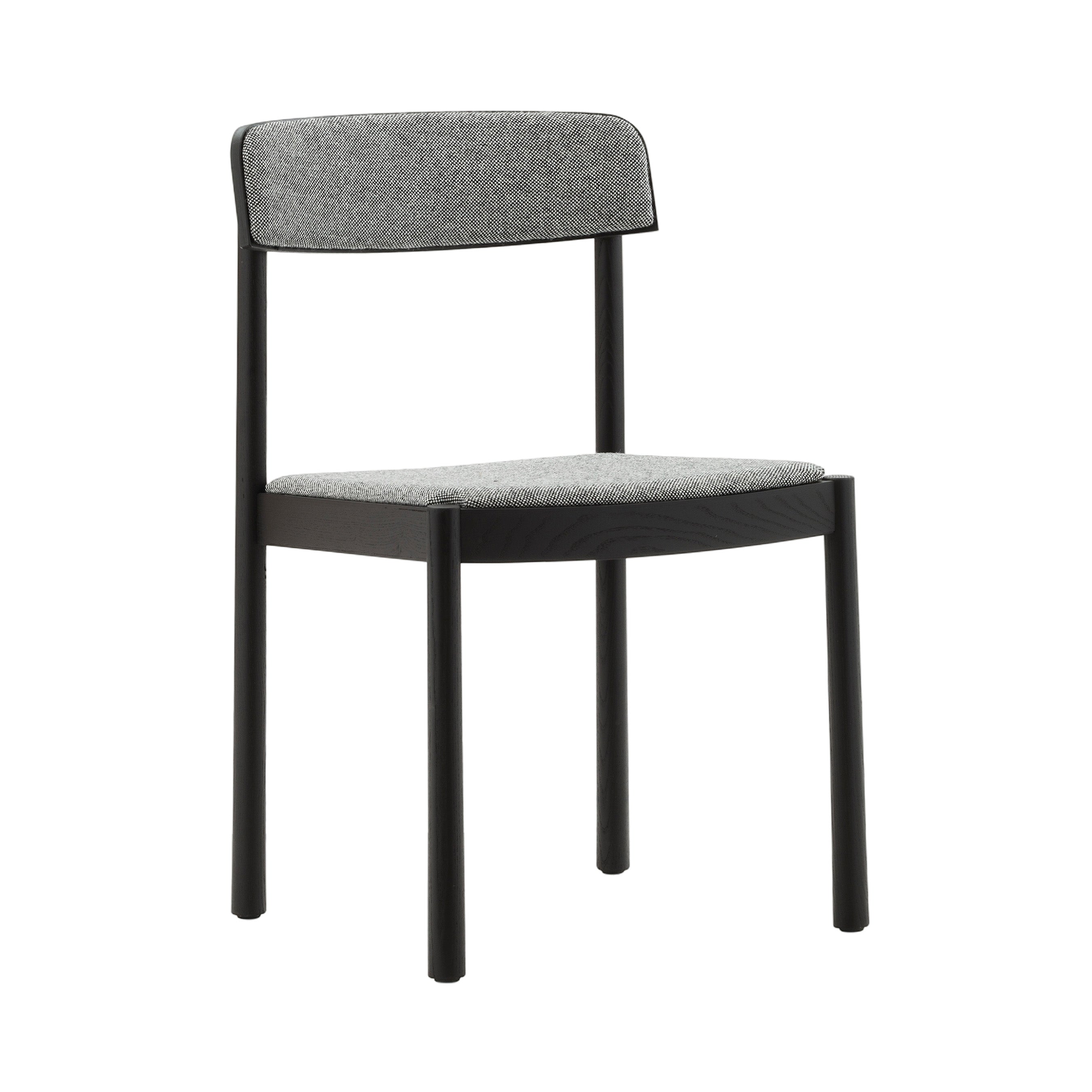 Timb Chair: Upholstered + Black + Hallingdal 166