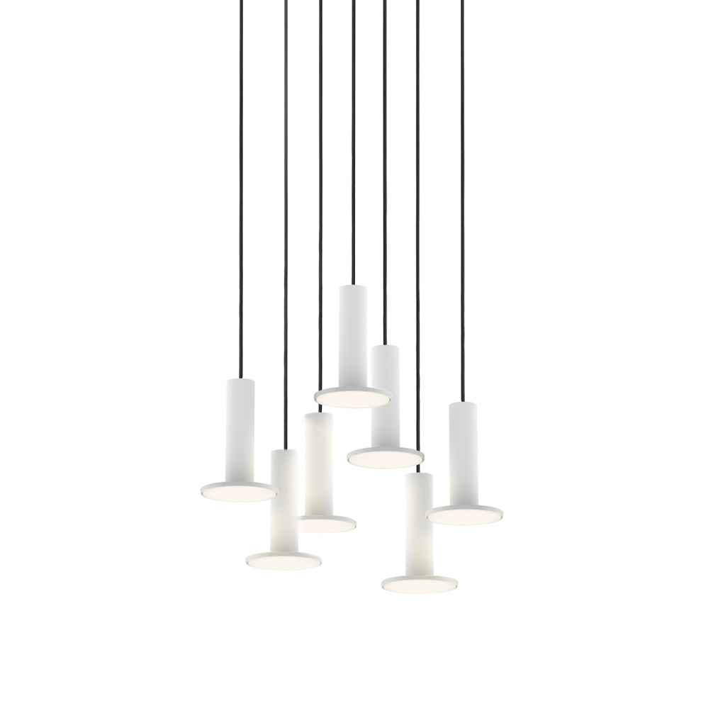 Cielo Chandelier: 7 + White