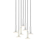 Cielo Chandelier: 7 + White