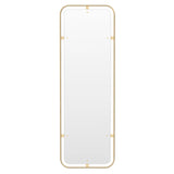 Nimbus Rectangular Mirror: Polished Brass
