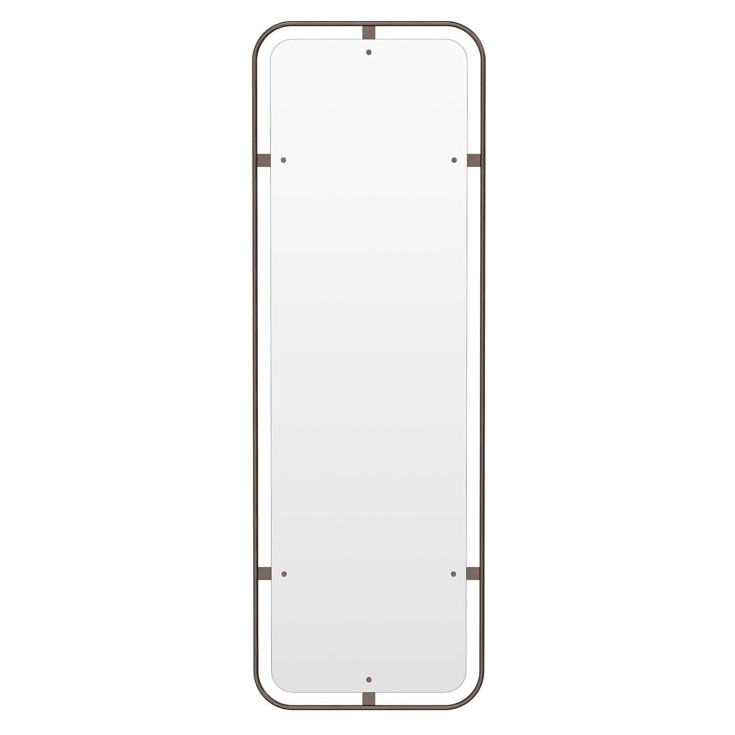 Nimbus Rectangular Mirror: Bronzed Brass
