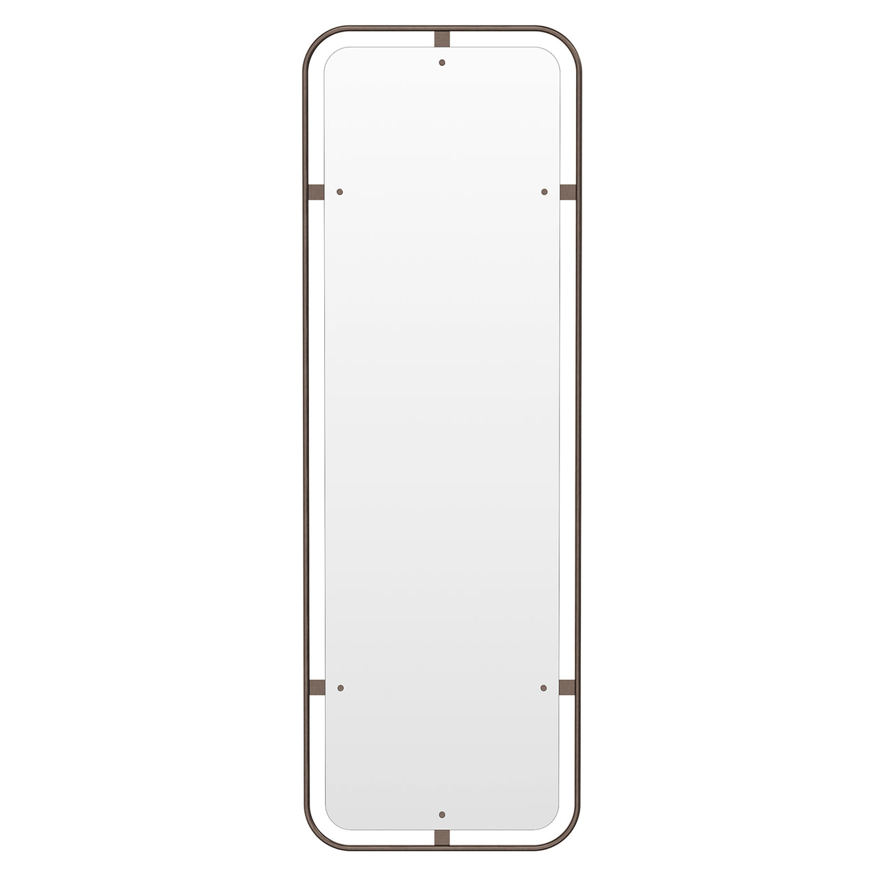 Nimbus Rectangular Mirror: Bronzed Brass