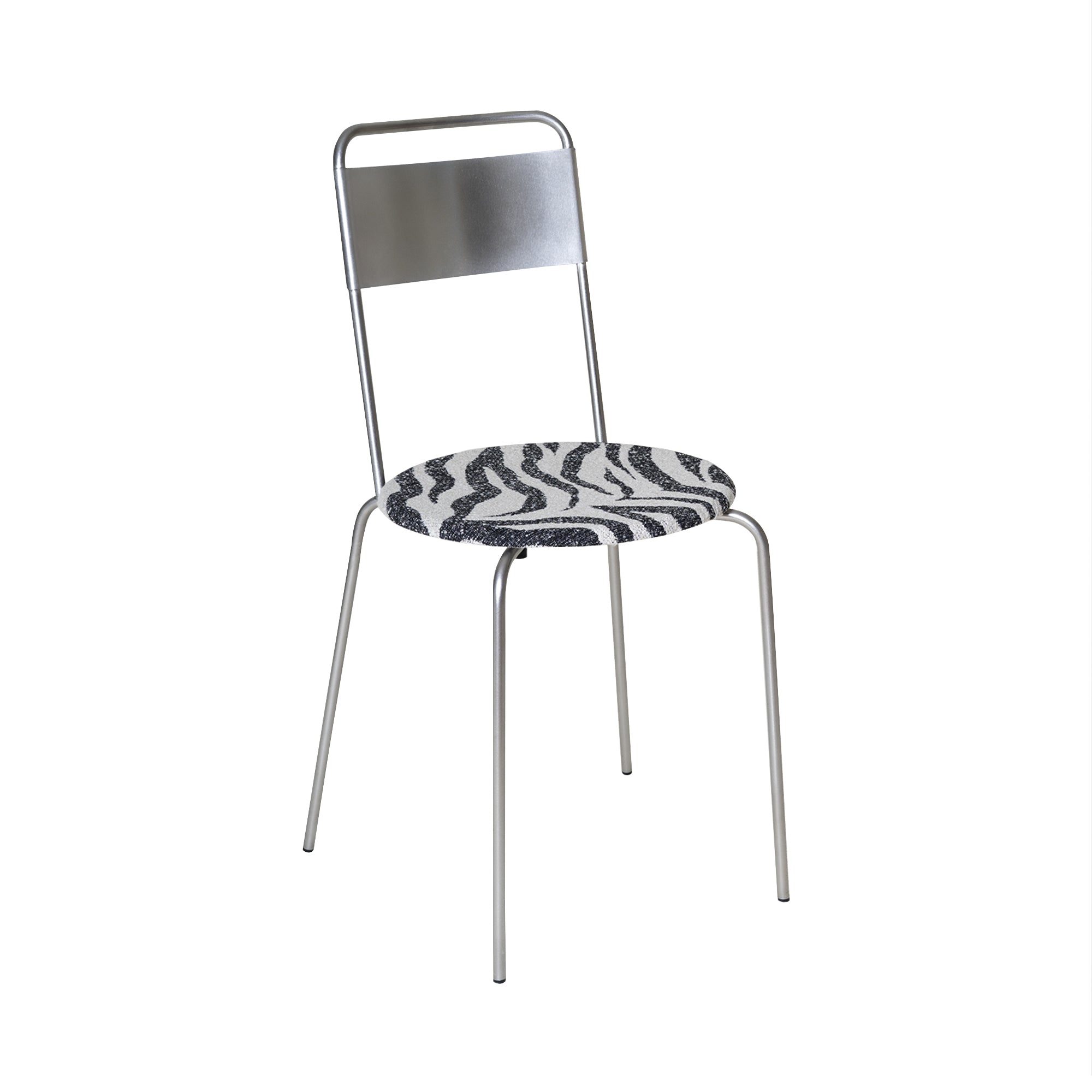 Petit Rond Chair: Upholstered:  Zebra Fabric