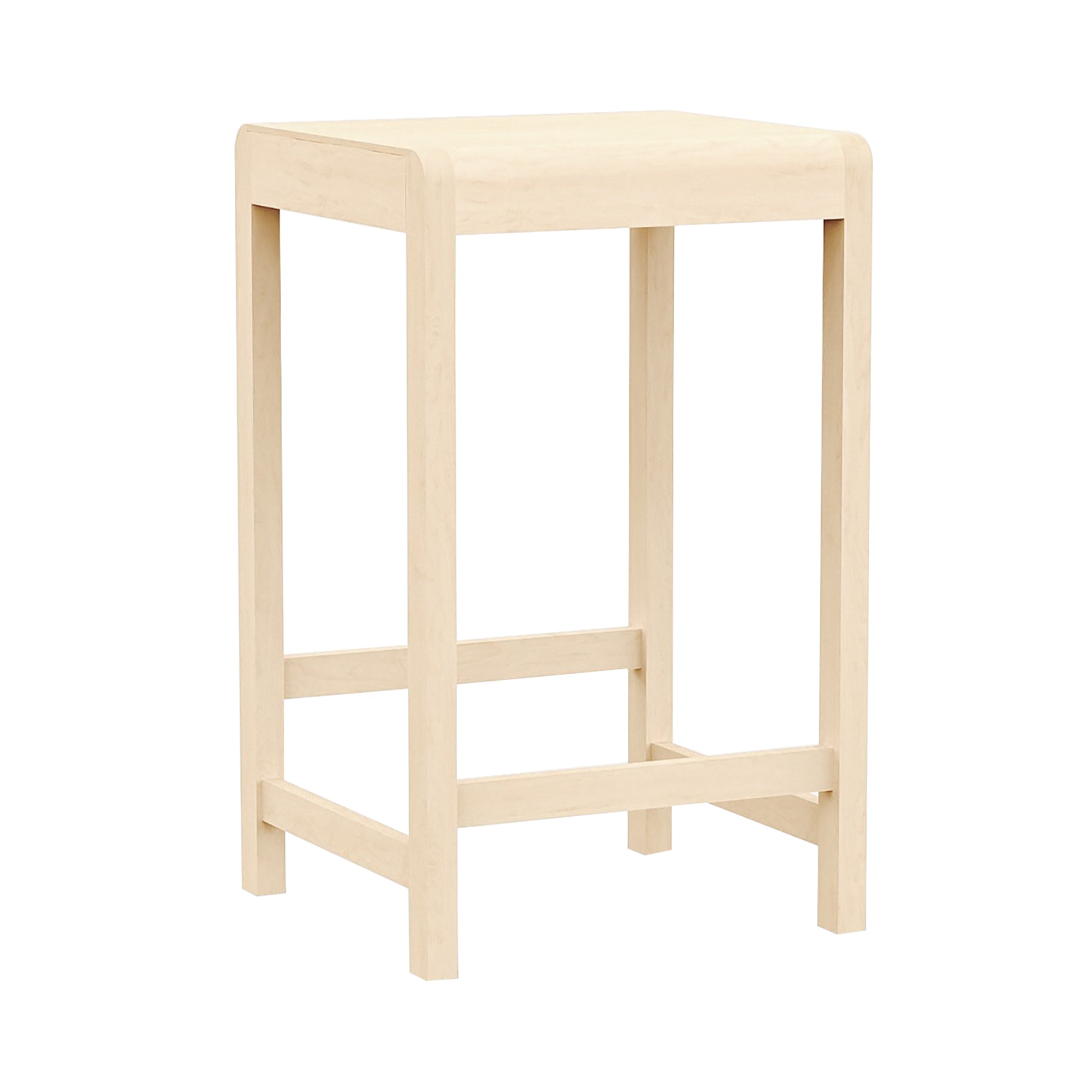 01 Bar + Counter Stool: Counter + Natural Birch