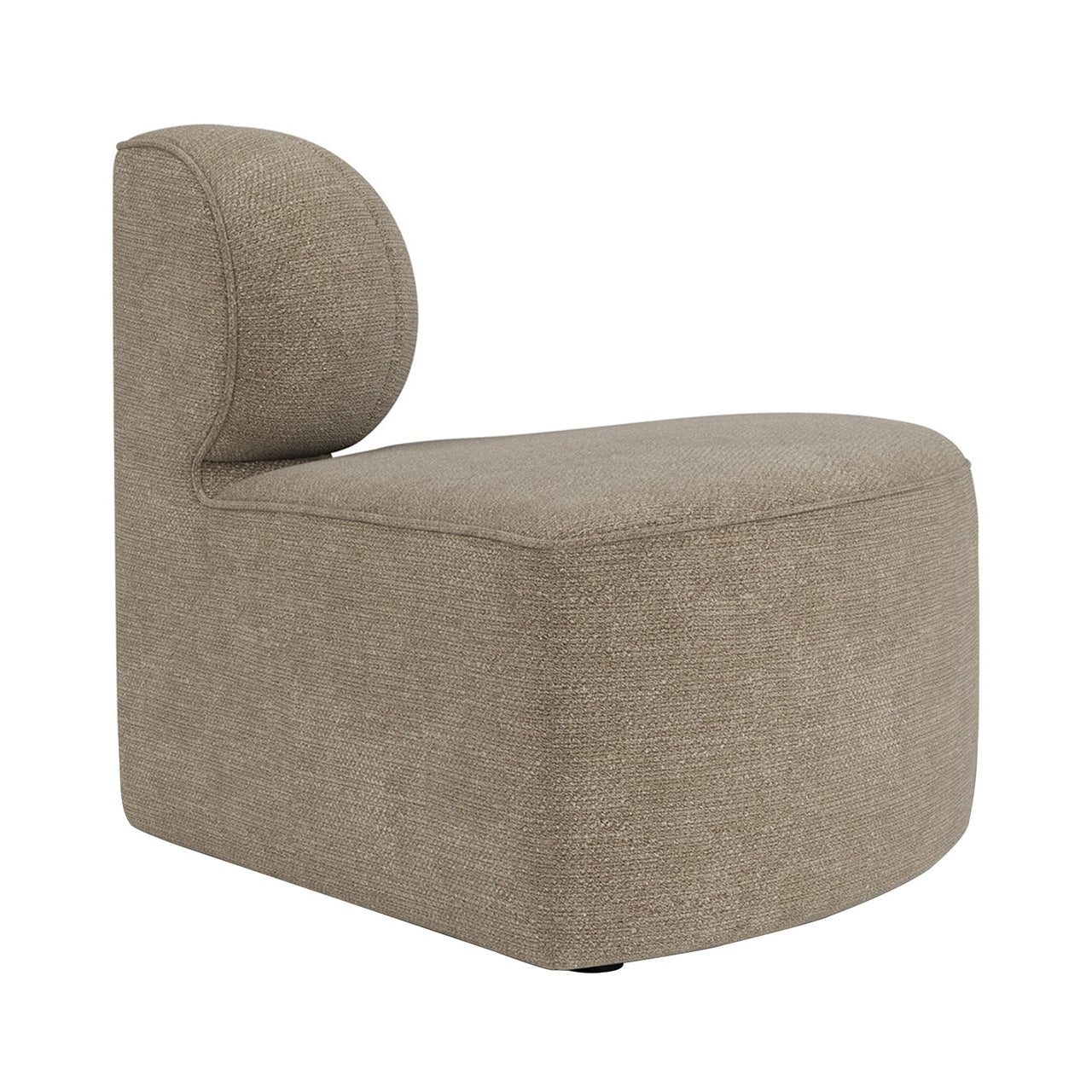 Eave Seamline Corner Sofa: Convex + Left + Boucle 02