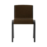 Ready Dining Chair: Front Upholstered + Black Painted Oak + Hallingdal 65 370