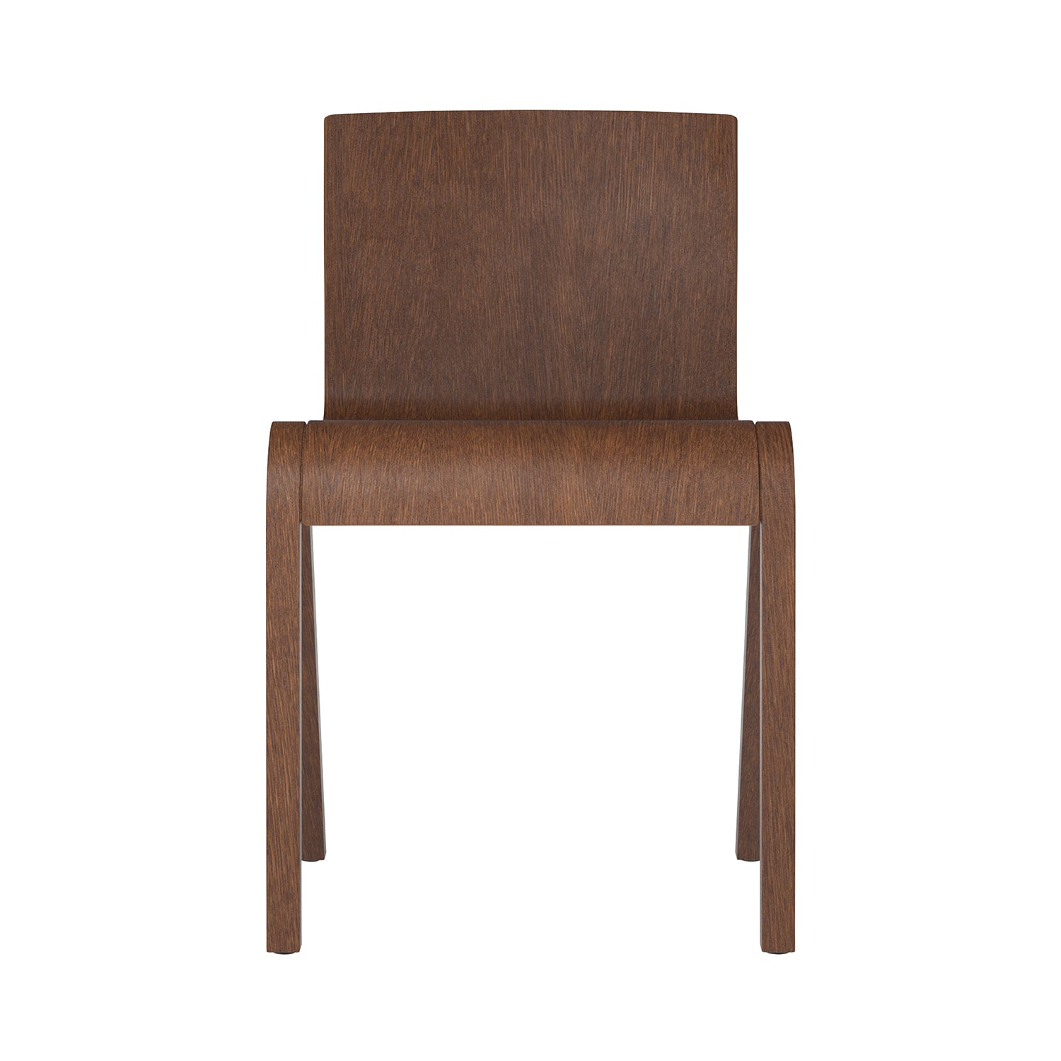 Ready Dining Chair: Stacking + Red Stained Oak