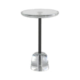 Pina Table: High + Transparent + Black