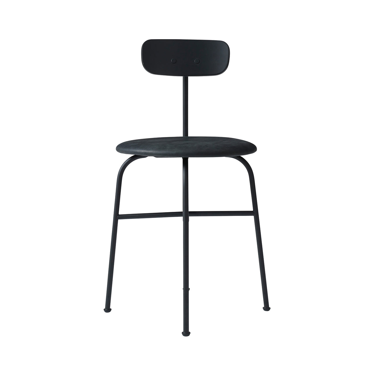 Afteroom Dining Chair: Seat Upholstered + Black Painted Ash