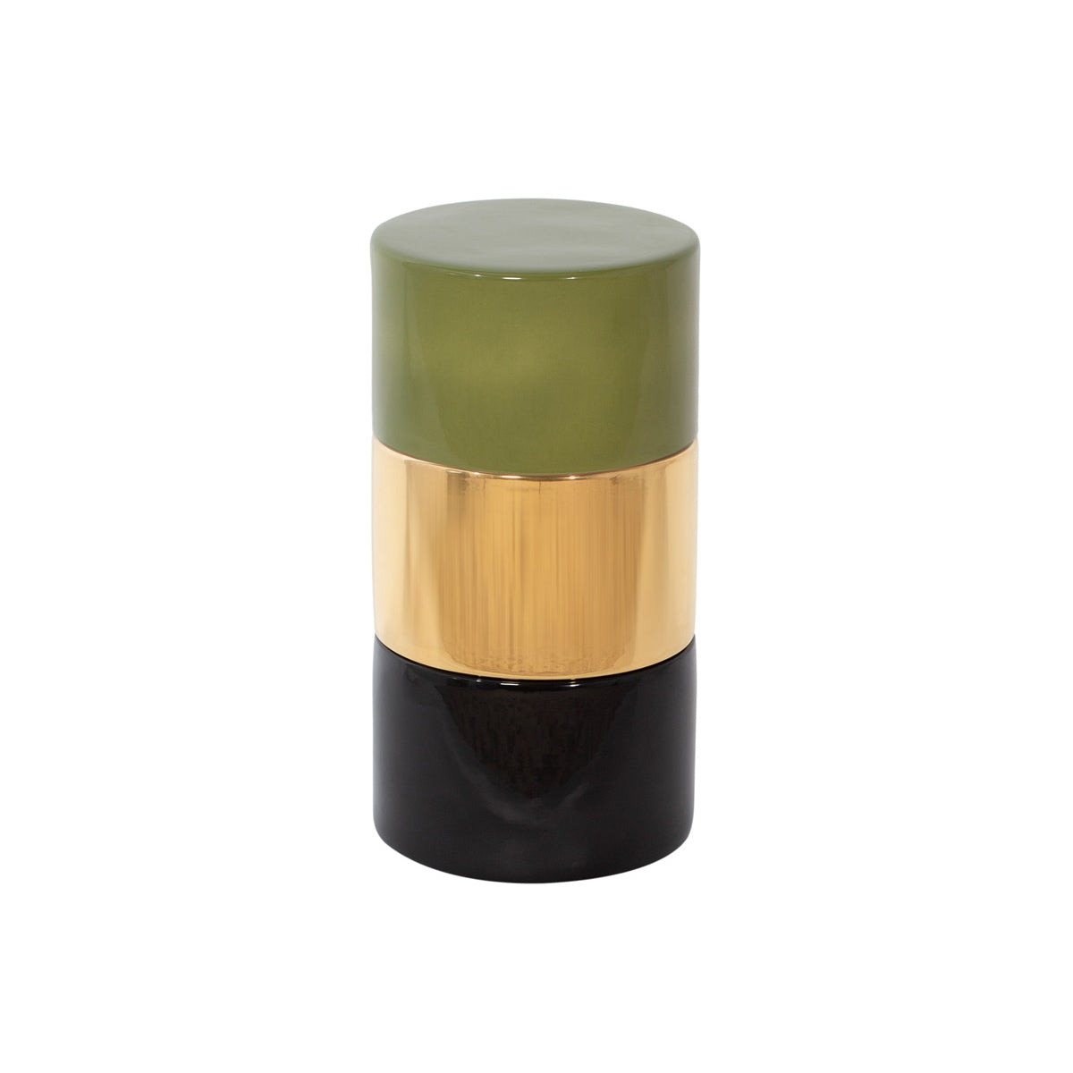 Imi Three Table: Green + Gold + Black