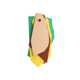 Cutting Board: Set C - Pink + Burgundy + Yellow + Green