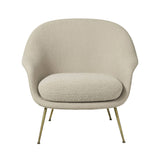 Bat Lounge Chair Low Back: Conic Base + Antique Brass
