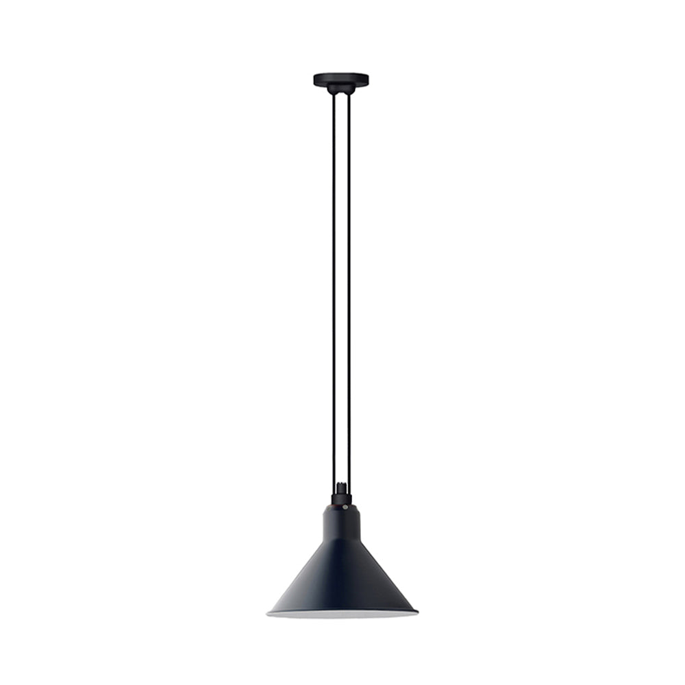 Les Acrobates N° 322 Pendant Lamp: Large + Blue + Conic