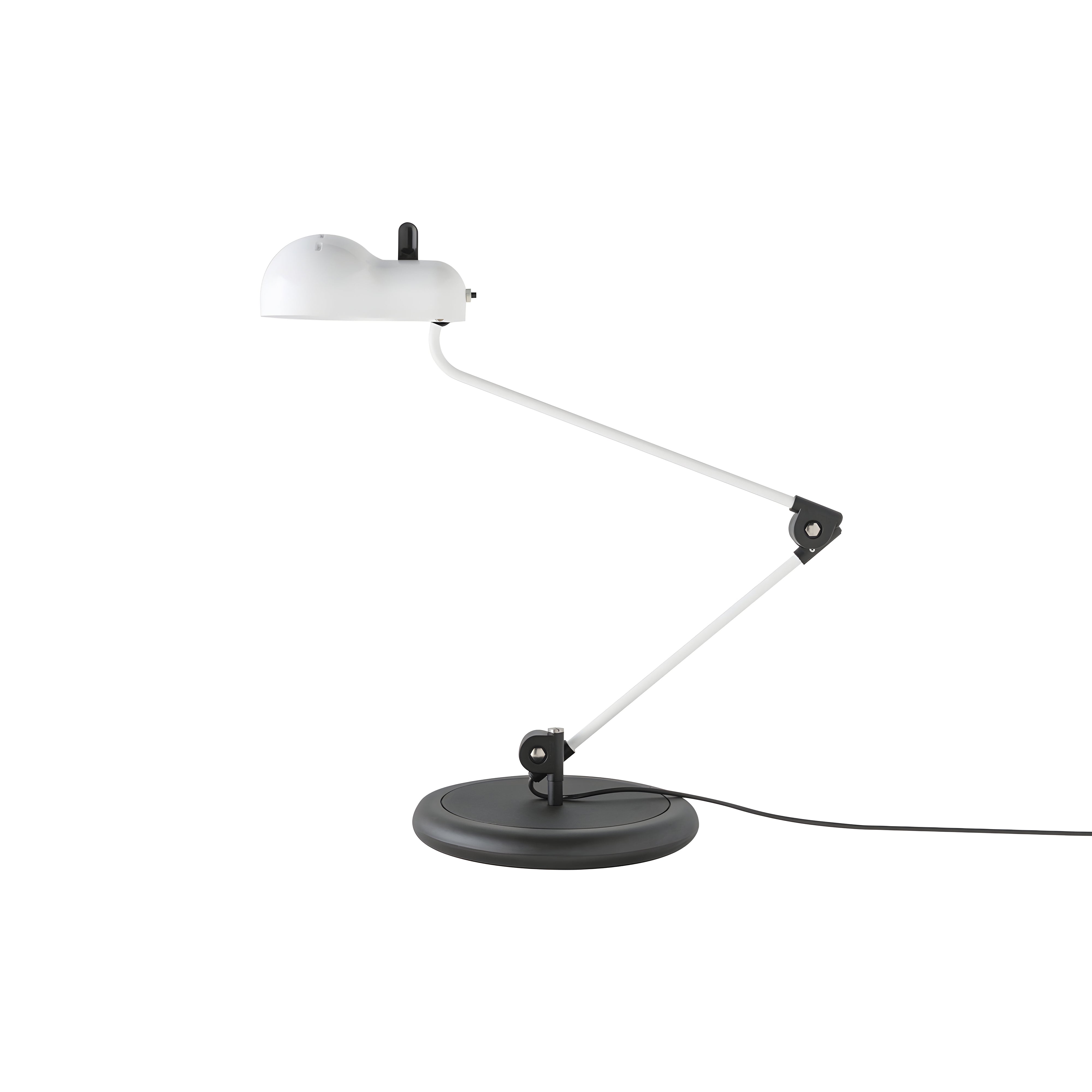 Topo Table Lamp: White + Black