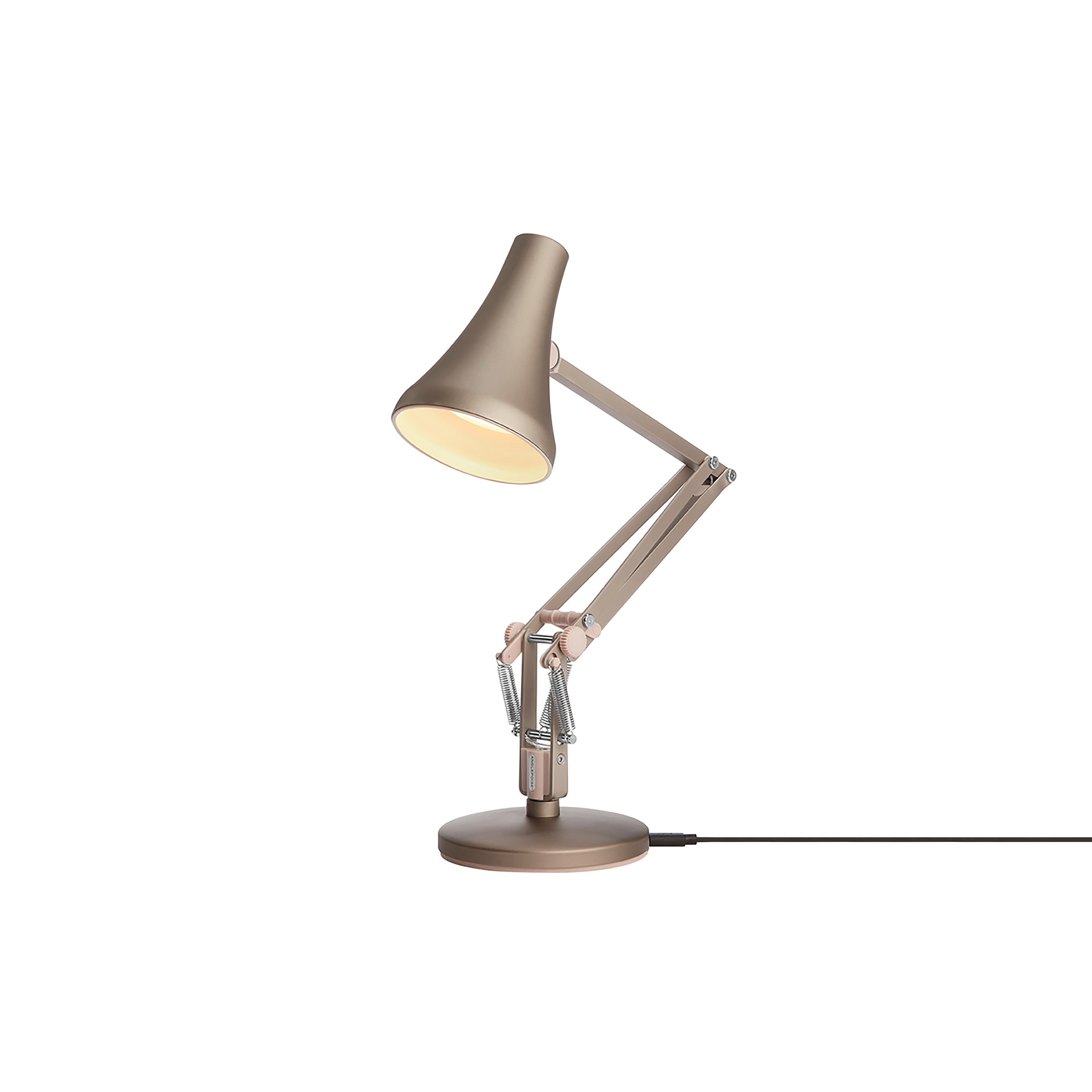 90 Mini Mini Desk Lamp: Warm Silver + Blush