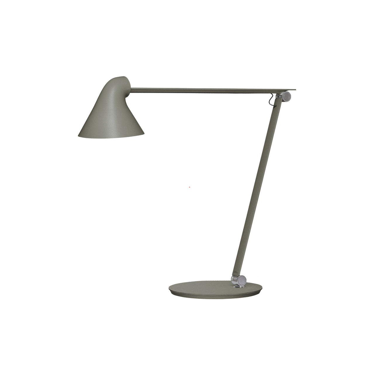 NJP Table Lamp: Dark Aluminum Grey + Base