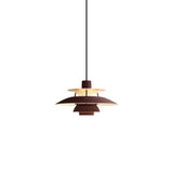 PH 5 Mini Pendant: Monochrome Burgundy + Black