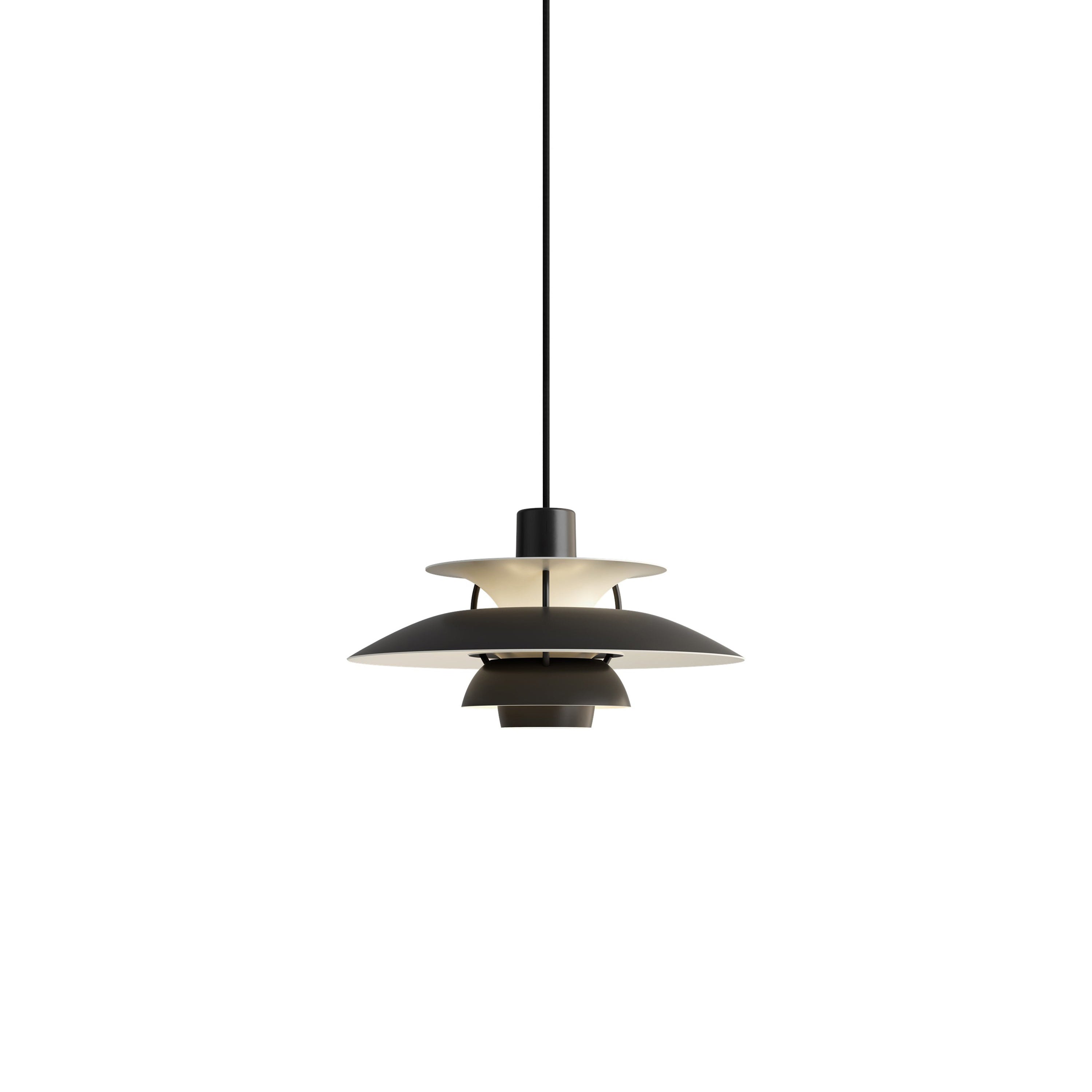 PH 5 Mini Pendant: Monochrome Black + Black