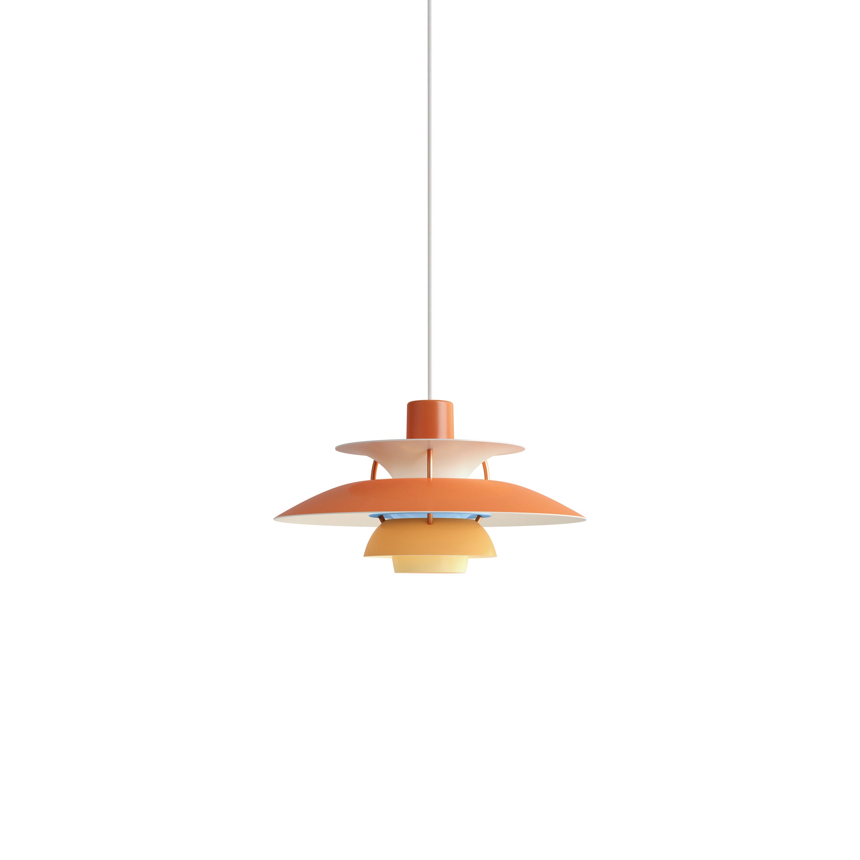 PH 5 Mini Pendant: Hues of Orange + White