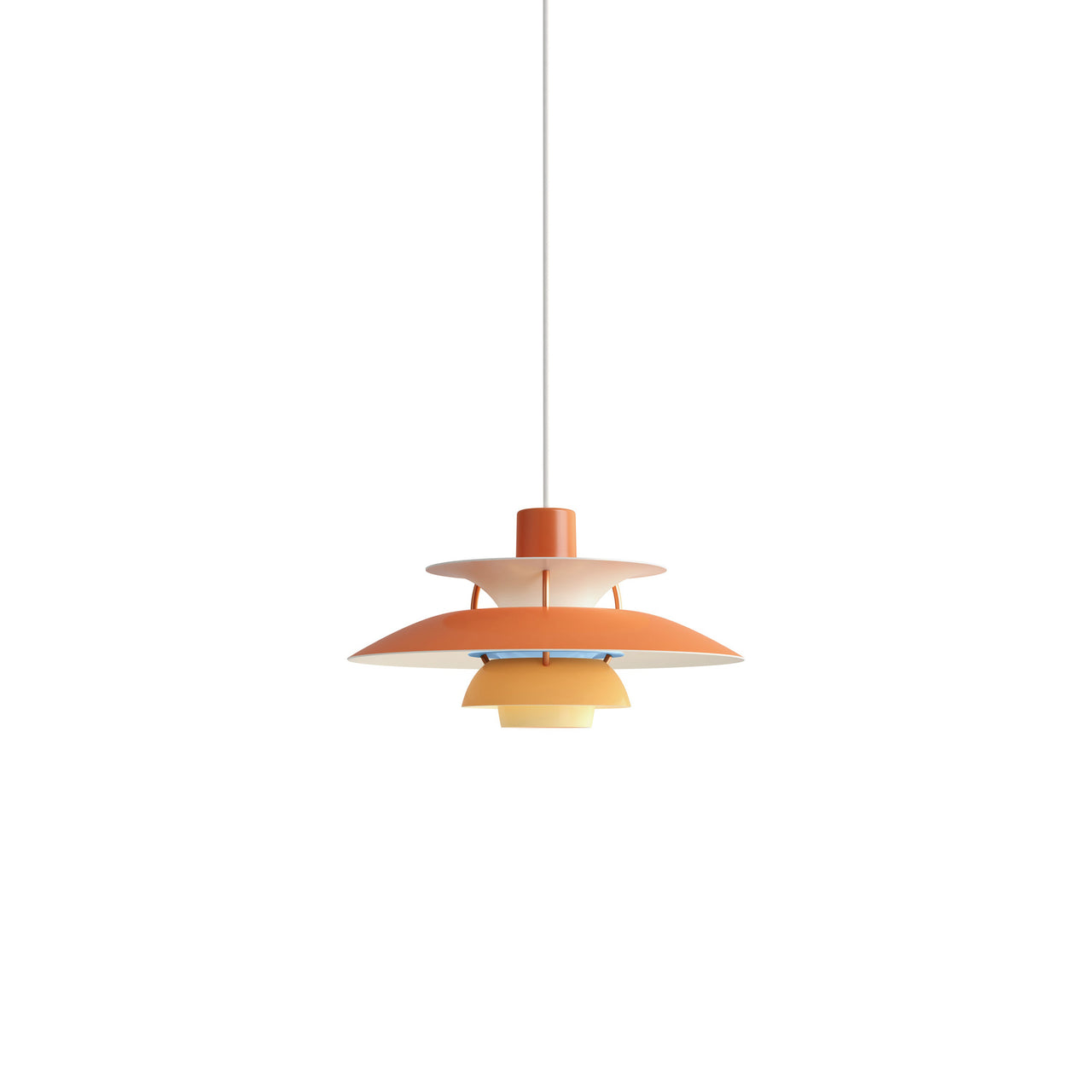 PH 5 Mini Pendant: Hues of Orange + White