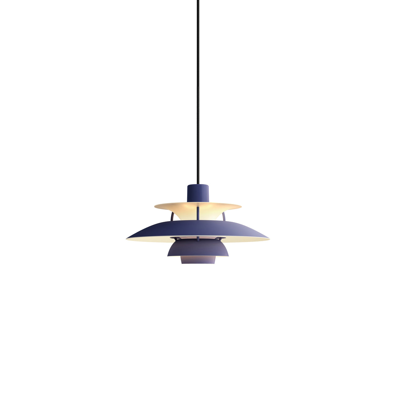 PH 5 Mini Pendant: Monochrome Soft Indigo + Black
