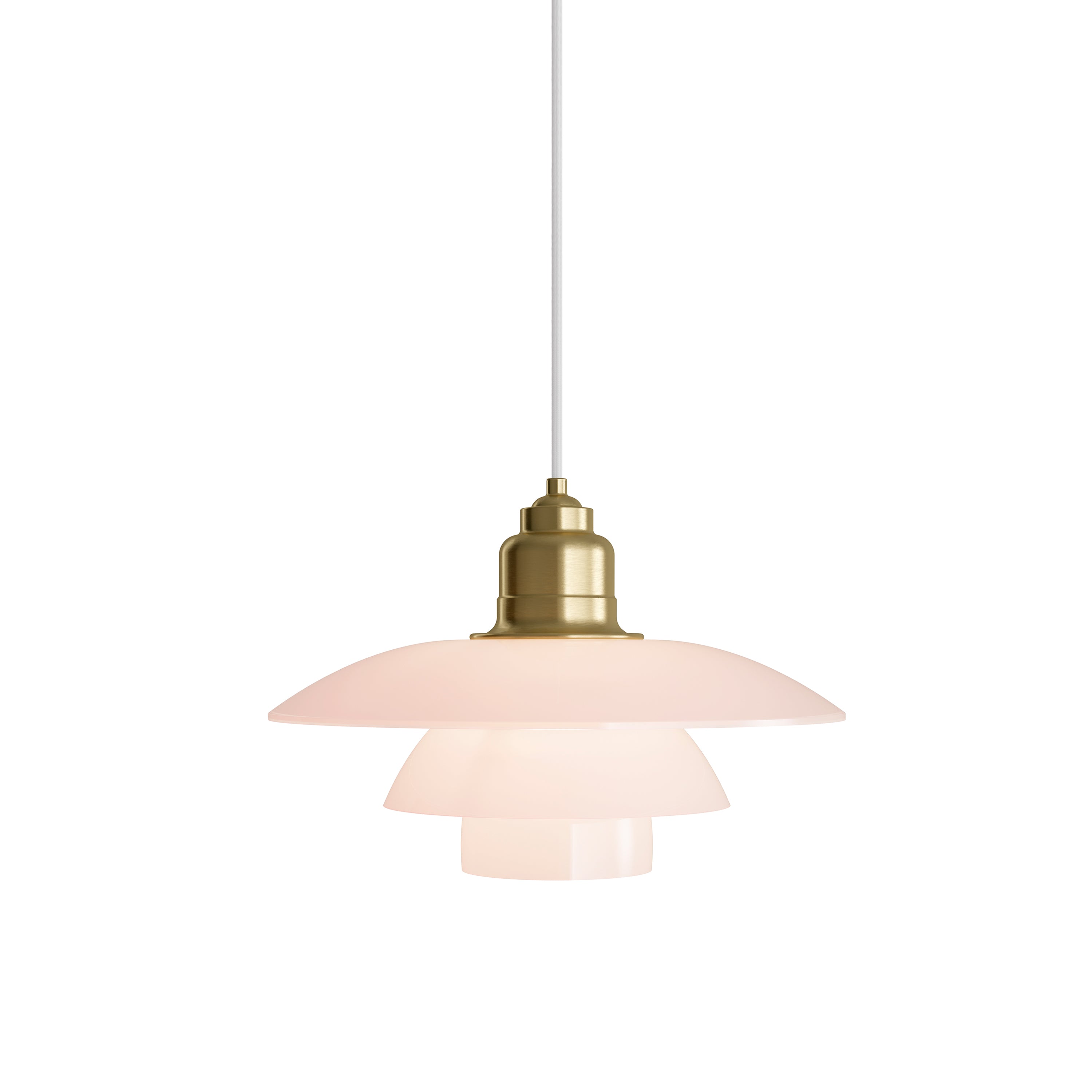 PH 3½-3 Pendant: Pale Rose Brass