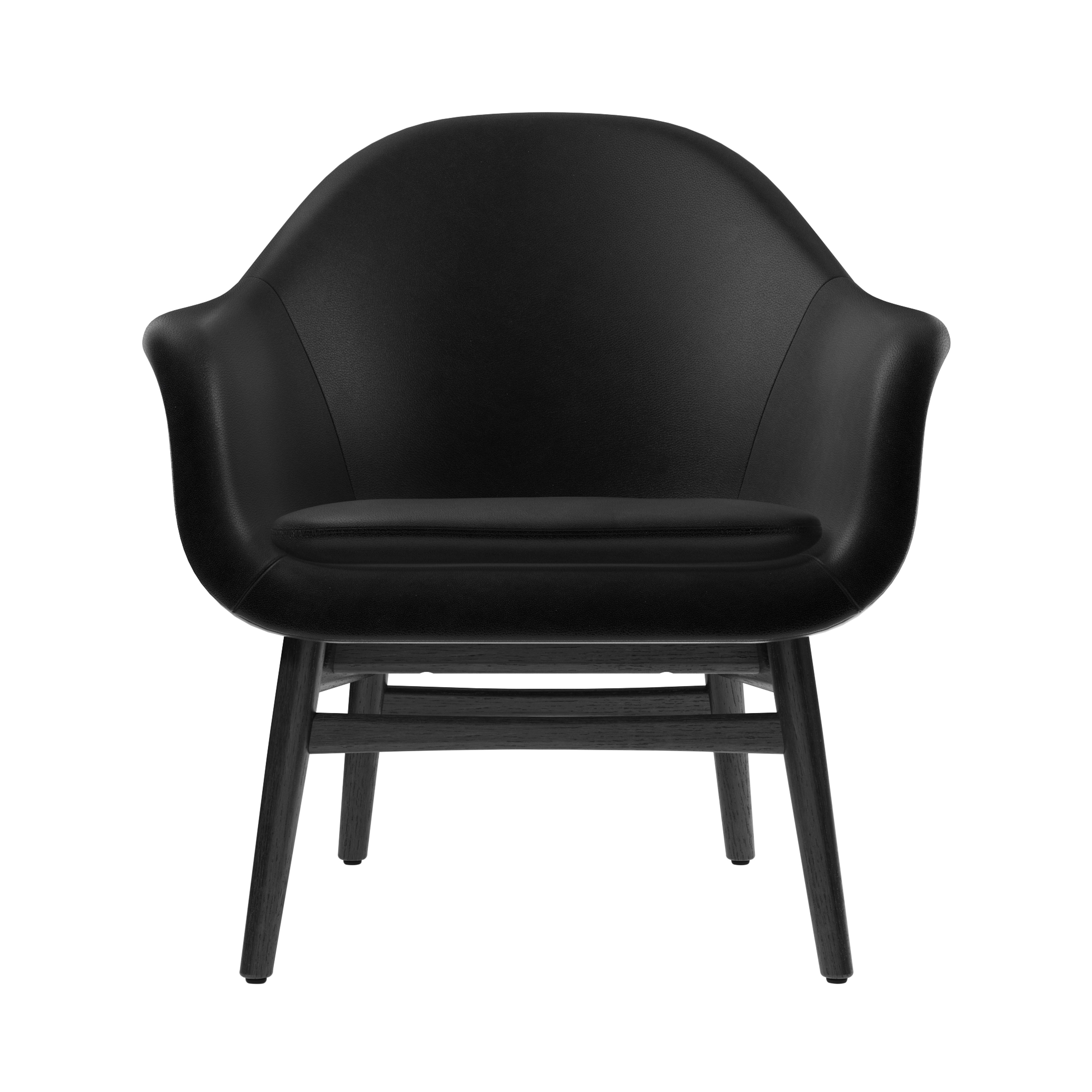 Harbour Lounge Chair: Black Oak + Dakar 0842