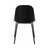 Harbour Side Chair: Steel Base Upholstered + Dakar 0842