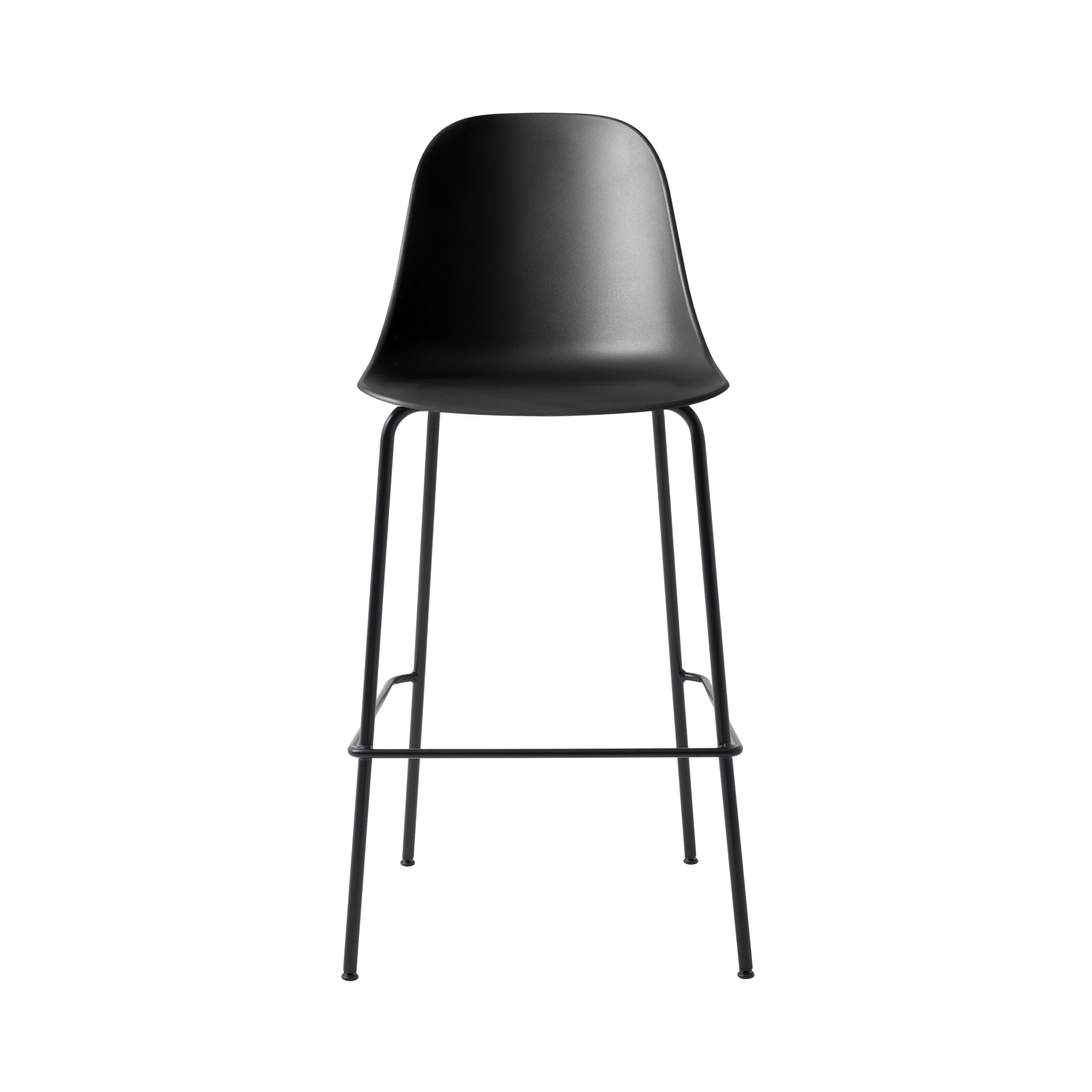 Harbour Bar + Counter Side Chair: Steel Base - Quickship + Bar + Black