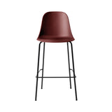 Harbour Bar + Counter Side Chair: Steel Base - Quickship + Bar + Burned Red