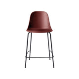 Harbour Bar + Counter Side Chair: Steel Base - Quickship + Counter + Burned Red