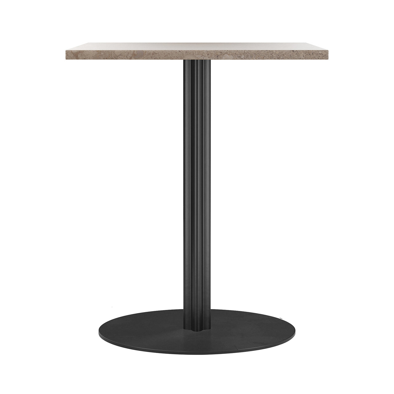 Harbour Column Dining Table: Rectangle + Kunis Breccia + Round