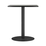 Harbour Column Dining Table: Rectangle + Black Painted Oak Veneer 