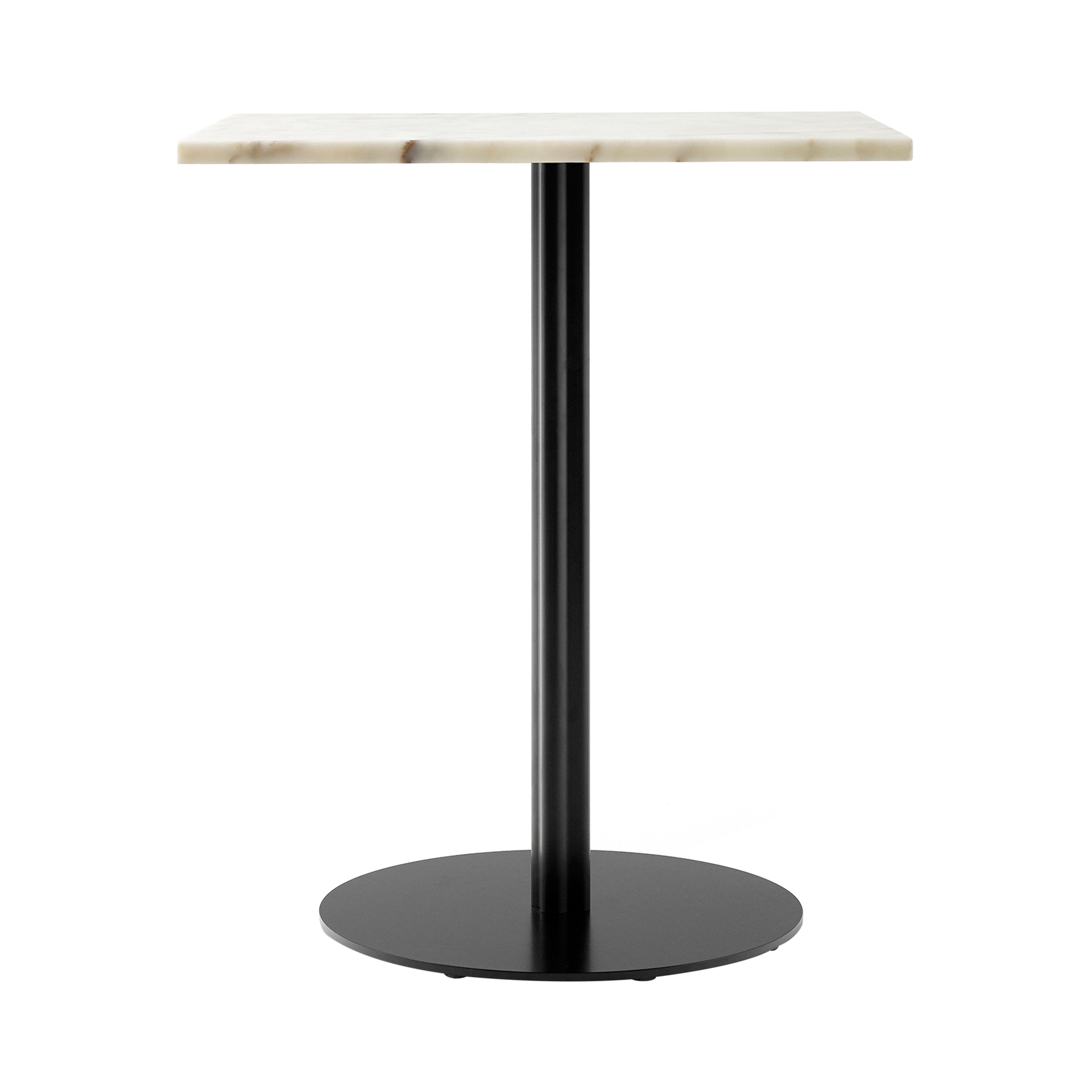 Harbour Column Dining Table: Rectangle + Off White Marble +Round