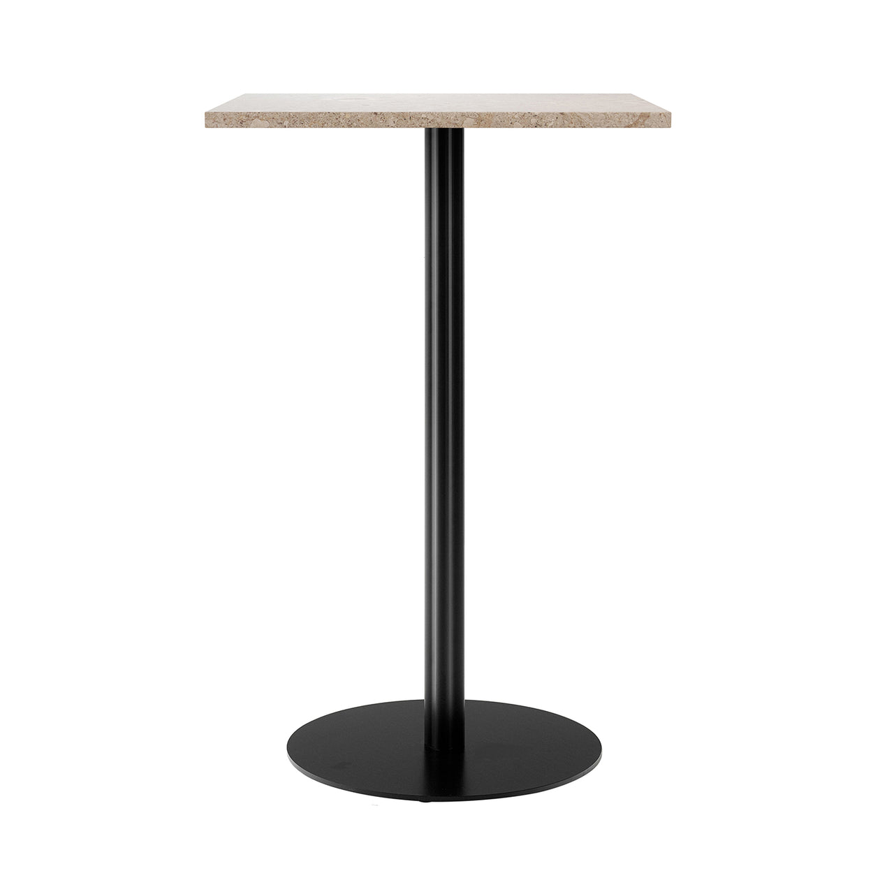 Harbour Column Square Bar + Counter Table: Bar + Kunis Breccia + Round