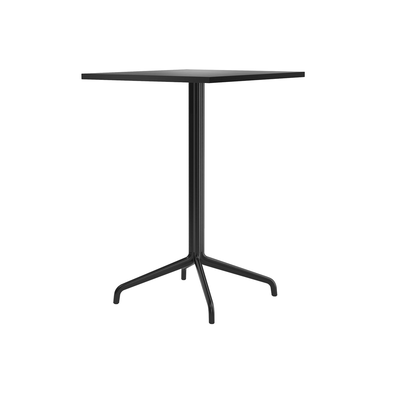 Harbour Column Square Bar + Counter Table: Counter + Charcoal Linoleum + Star