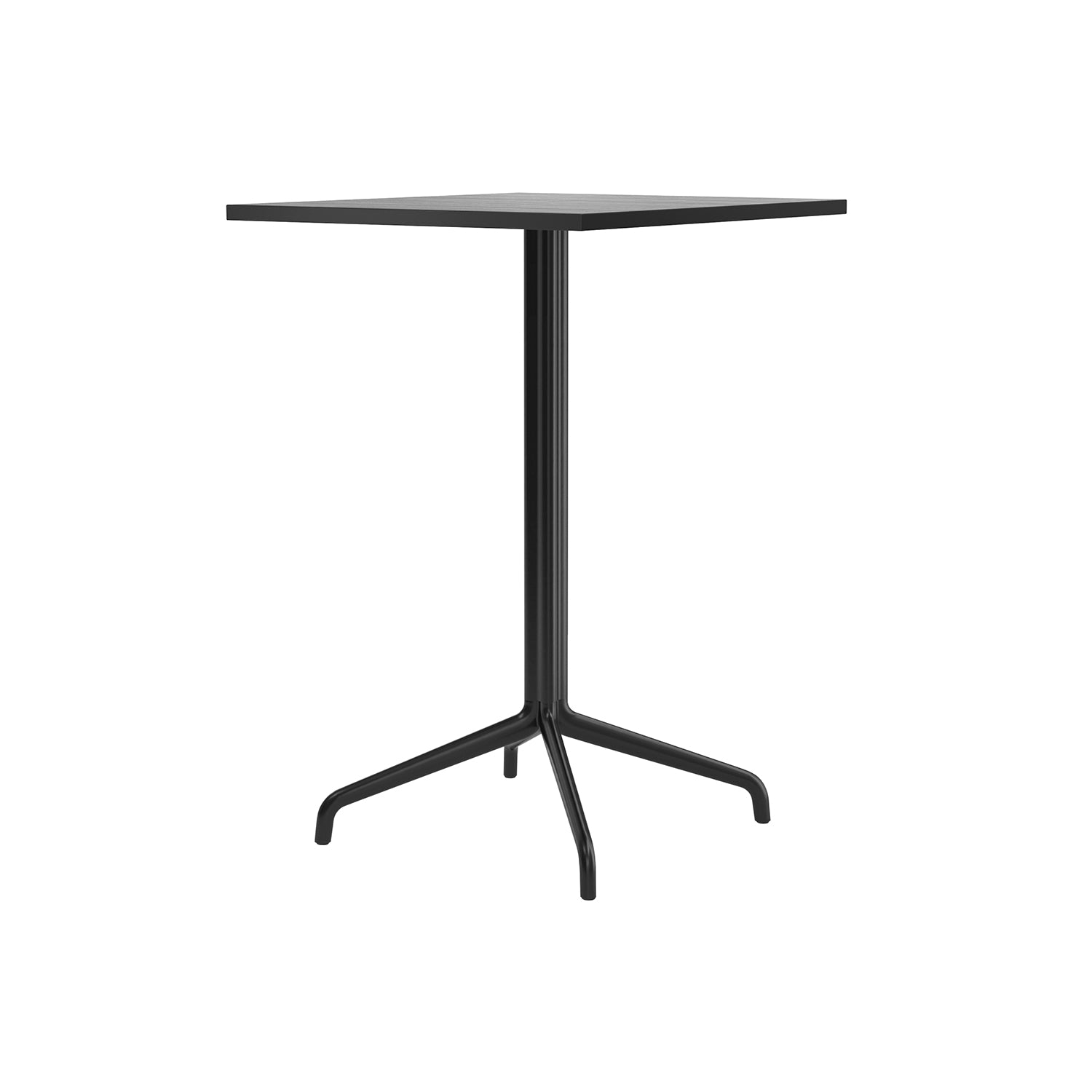 Harbour Column Square Bar + Counter Table: Counter + Black Painted Oak Veneer + Star