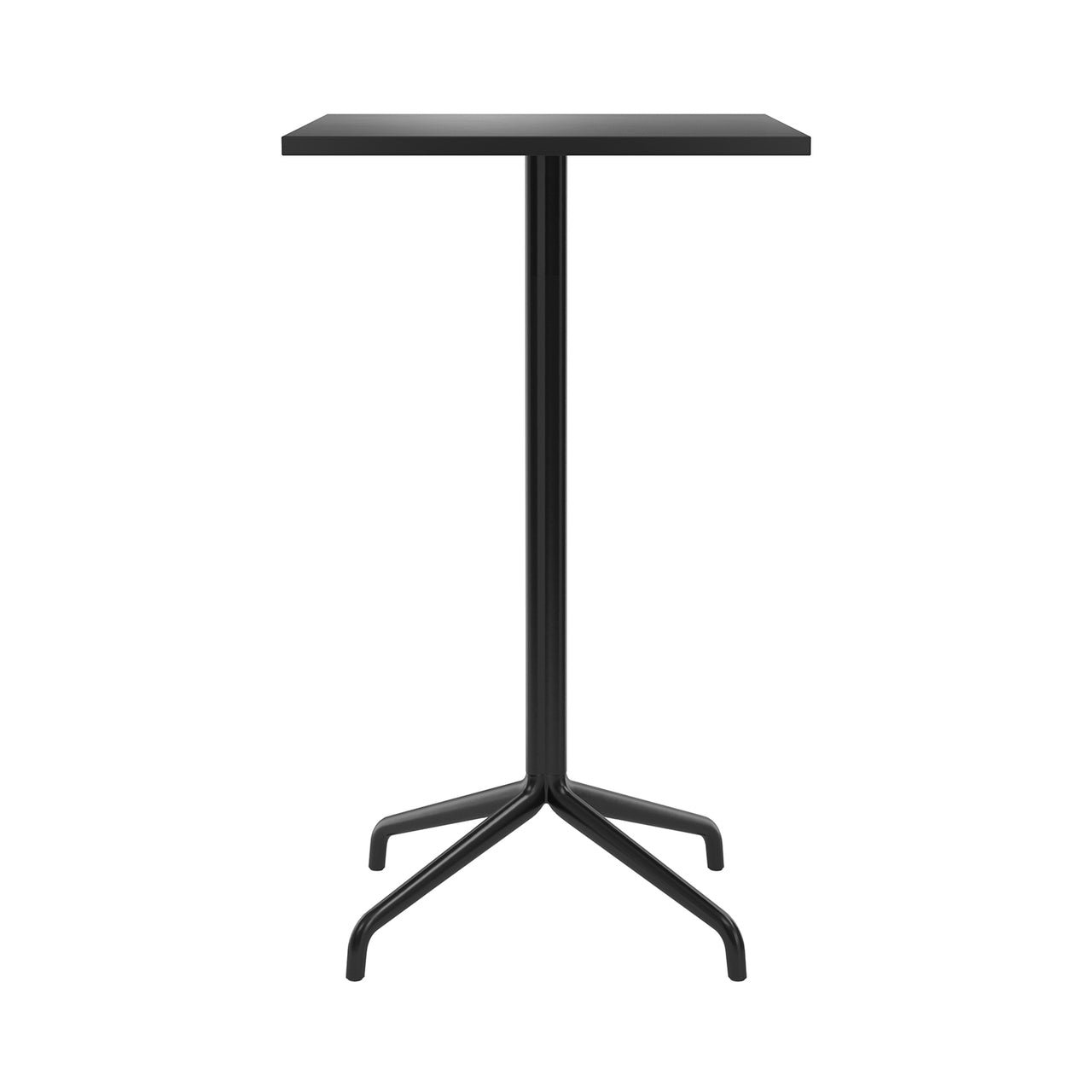 Harbour Column Square Bar + Counter Table: Bar + Charcoal Linoleum + Star