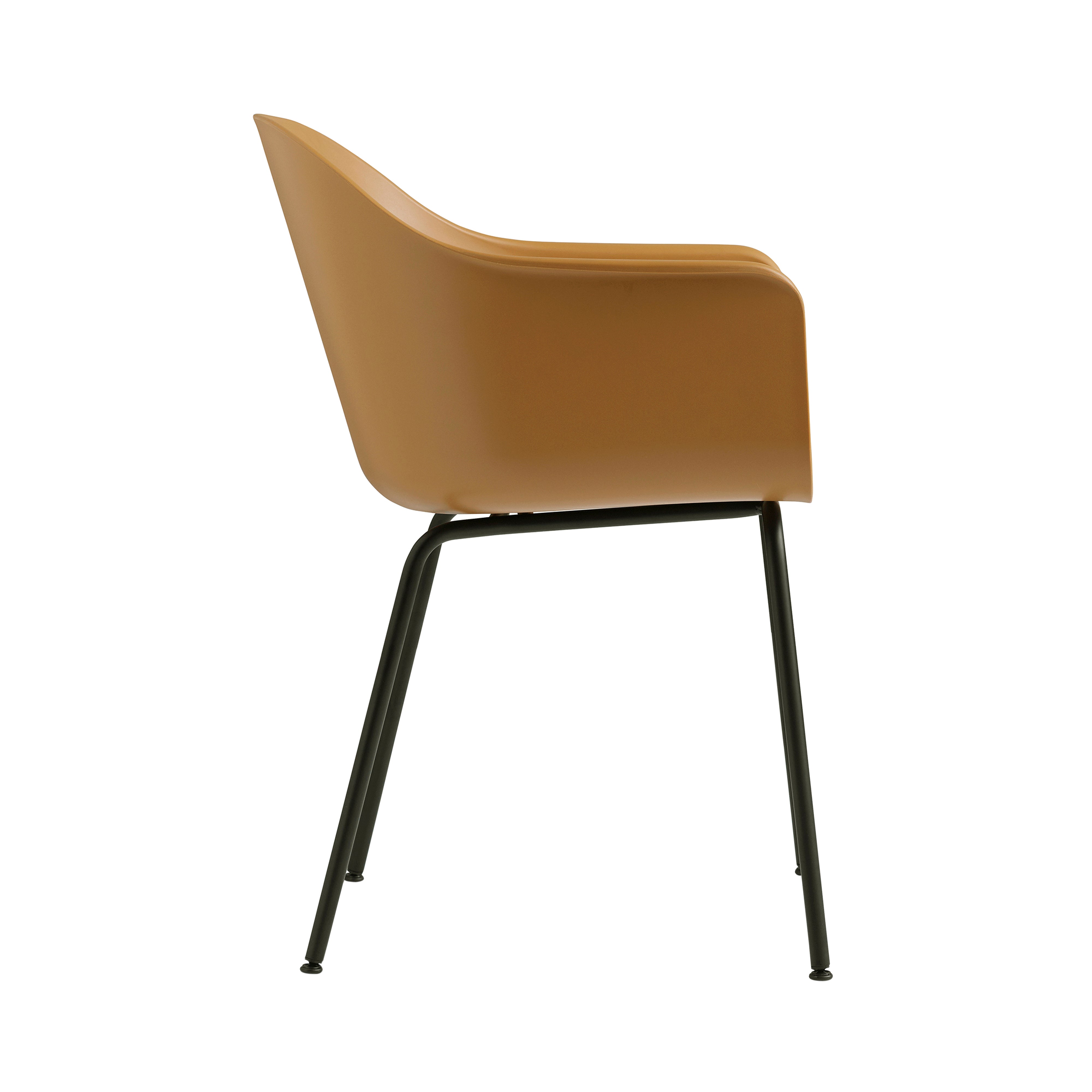 Harbour Dining Chair: Steel Base + Khaki