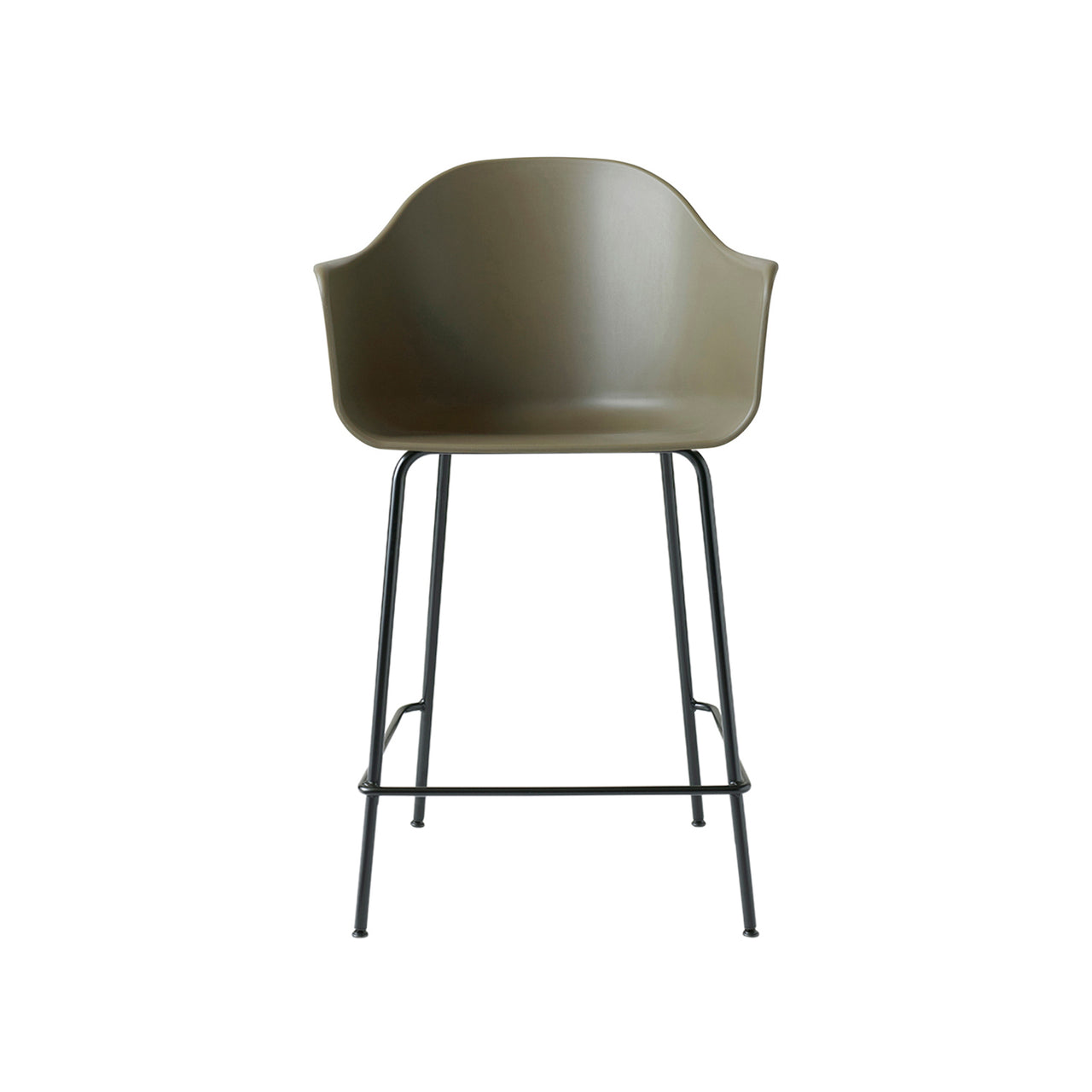 Harbour Bar + Counter Chair: Steel Base - Quickship + Counter + Olive