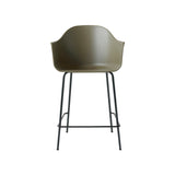 Harbour Bar + Counter Chair: Steel Base - Quickship + Counter + Olive