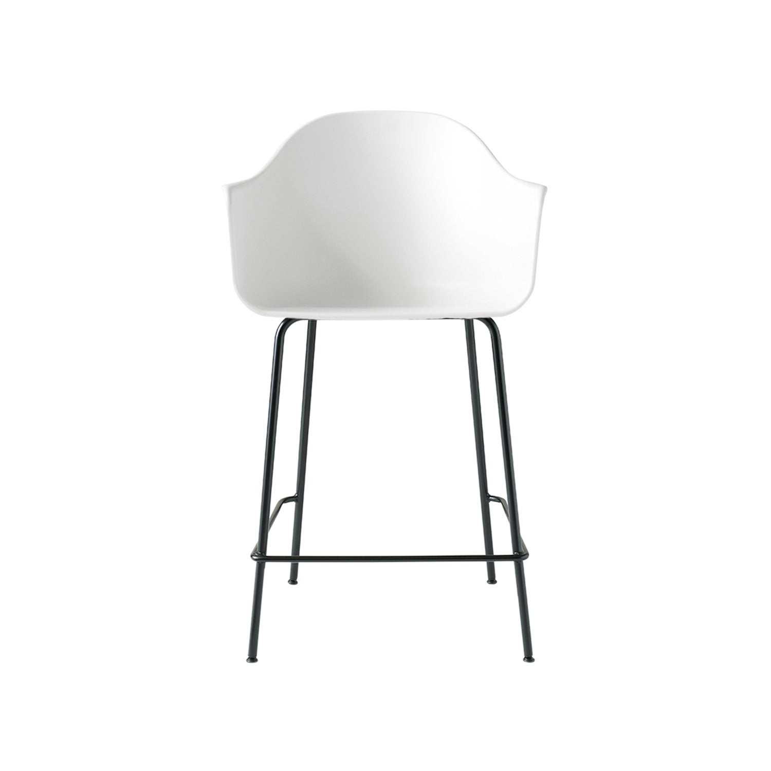 Harbour Bar + Counter Chair: Steel Base - Quickship + Counter + White