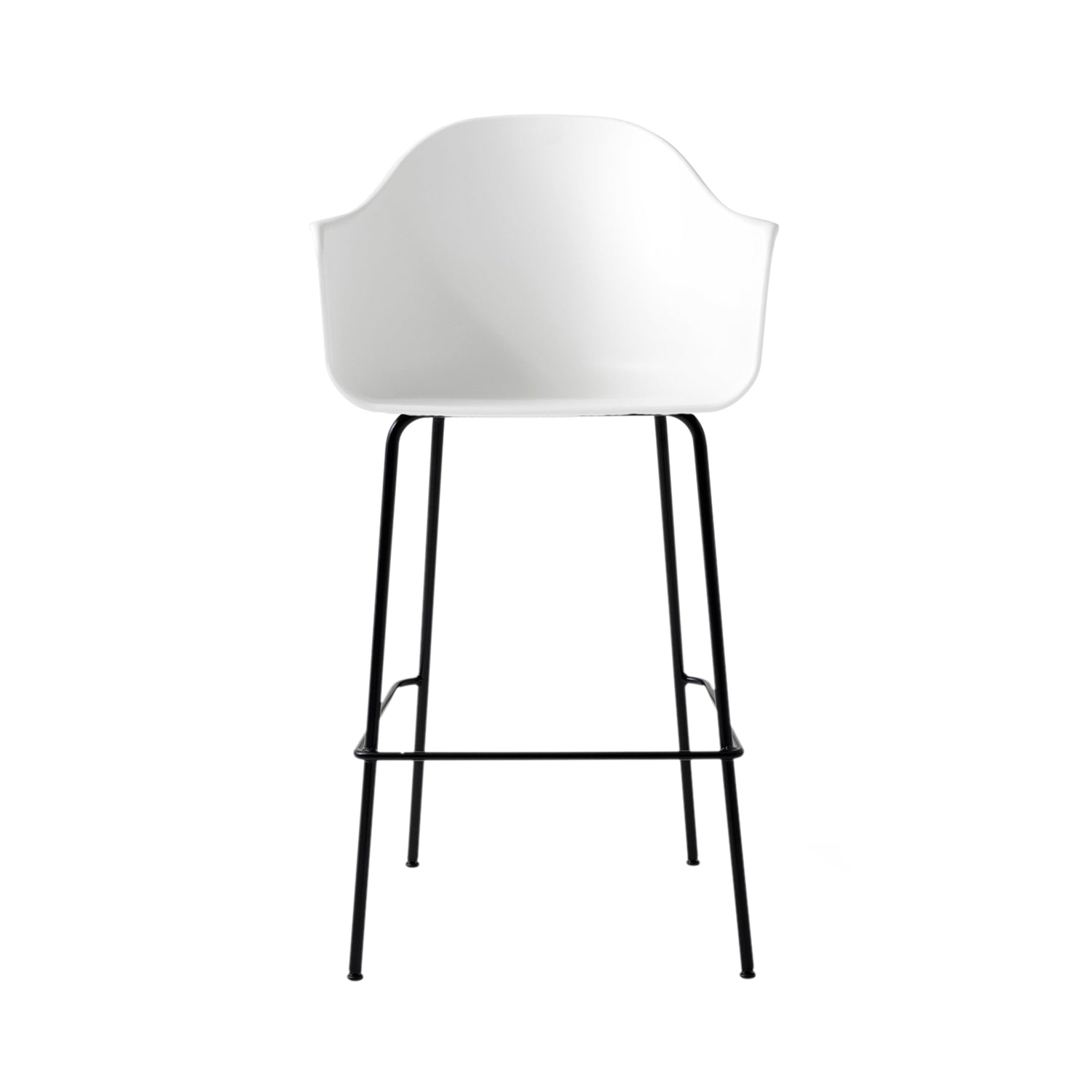 Harbour Bar + Counter Chair: Steel Base - Quickship + Bar + White