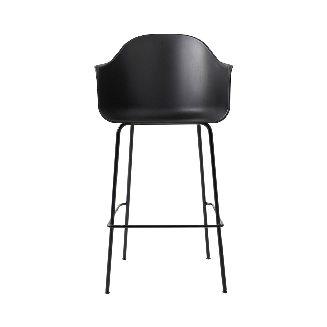 Harbour Bar + Counter Chair: Steel Base - Quickship + Bar + Black