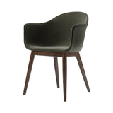 Harbour Dining Chair: Wood Base Upholstered + Dark Stained Oak + Fiord2 961