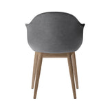 Harbour Dining Chair: Wood Base Upholstered + Natural Oak + Fiord 0751