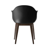 Harbour Dining Chair: Wood Base Upholstered + Dark Stained Oak + Dakar 0842